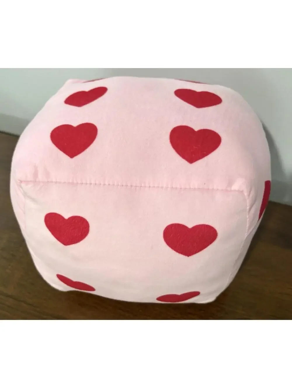 2024 Target Bullseye Playground Valentines Heart Dice Throw Pillow Pink